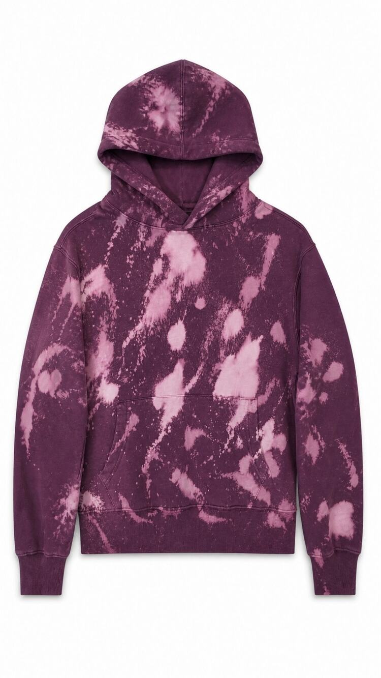 OLD NAVY Hoodie Bleach-Dye Plumeria 736981-02 - Size Small